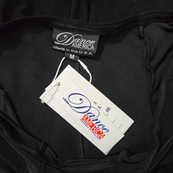 NWT Dance America Black Simple Skirt with Gold Butterflies Medium - Picture 4 of 5